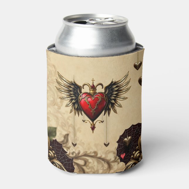 Rafraîchisseur Pour Canette L'élégance et la mystique du coeur gothique. (Can devant)