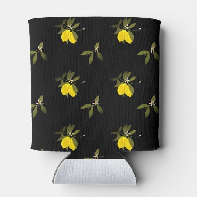 Rafraîchisseur Pour Canette Lemon and flowers (Dos)