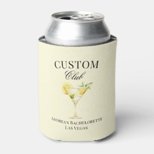 Rafraîchisseur Pour Canette Lemon Cocktail Luxury Social Club Personnalisé
