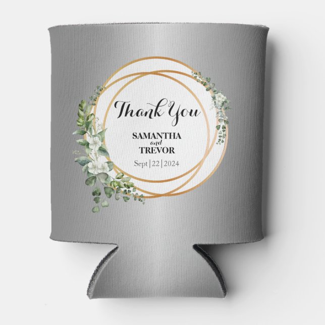 Rafraîchisseur Pour Canette Les anneaux d'or botaniques peuvent refroidir (Devant)