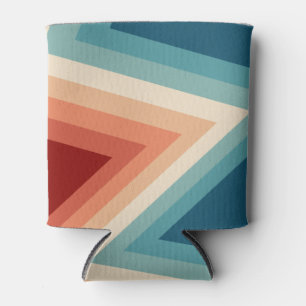 Rafraîchisseur Pour Canette les années 70 Motif Retro Stripes