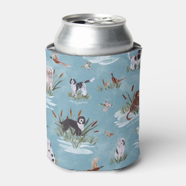 Rafraîchisseur Pour Canette LES BARBETS Bleu Can Refroidisseur (Can devant)