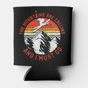 Rafraîchisseur Pour Canette Les Montagnes De Ski De Neige Vintage Rétro Appele