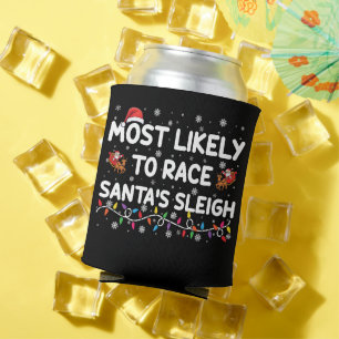 Rafraîchisseur Pour Canette Les Plus Probables À La Course Santas Sleigh Noël 