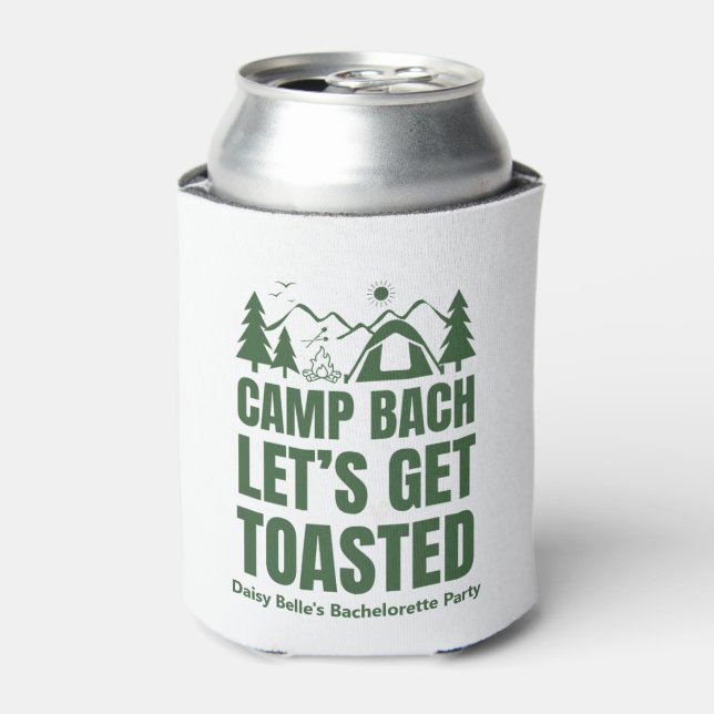 Rafraîchisseur Pour Canette Let's Get Toasted Bachelorette Green (Can devant)