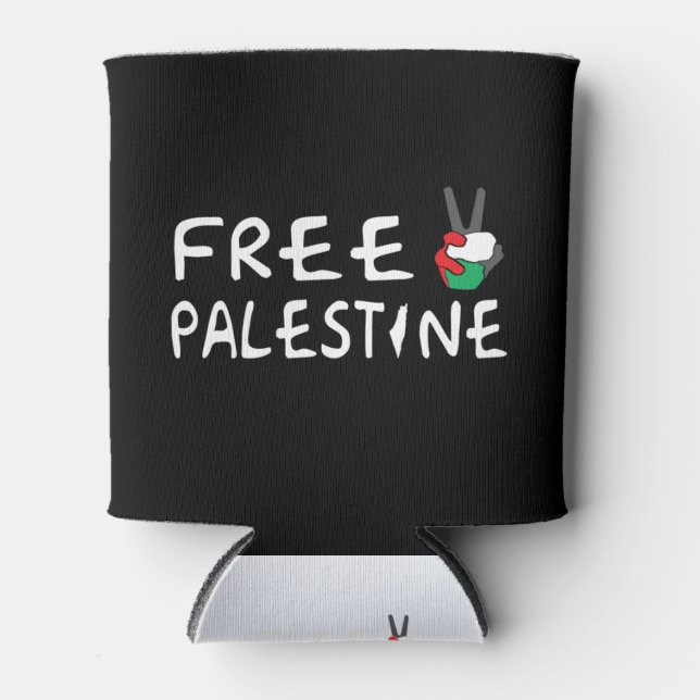 Rafraîchisseur Pour Canette Libérer la Palestine (Devant)