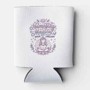 Rafraîchisseur Pour Canette Licorne Namastay Magique Adorable Typographie Conc