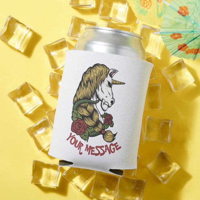 Rafraîchisseur Pour Canette Licorne Rose  (Été in situ)