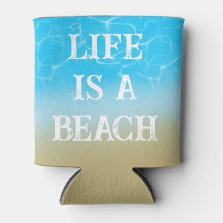 Rafraîchisseur Pour Canette Life is a beach funny tote bag summer gift sand