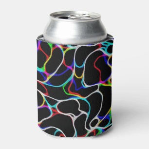 Rafraîchisseur Pour Canette Lignes courbes multicolores cool