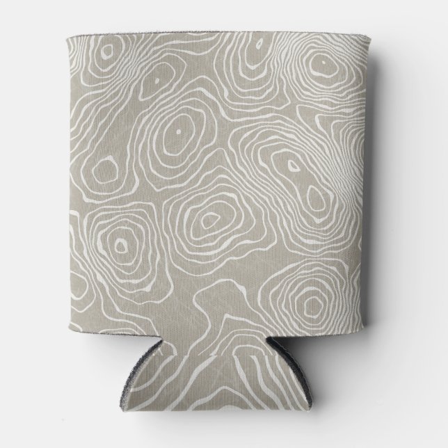 Rafraîchisseur Pour Canette Lignes terrestres topographiques : Carte organique (Devant)