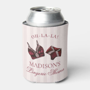 Rafraîchisseur Pour Canette Lingerie rouge Bourgogne Cadeau enterrement de vie
