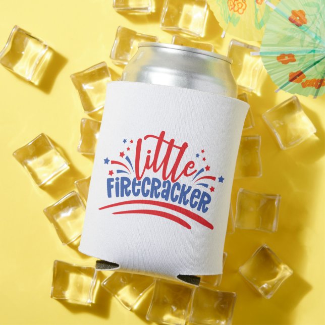 Rafraîchisseur Pour Canette Little Firecracker 4 juillet (Été in situ)
