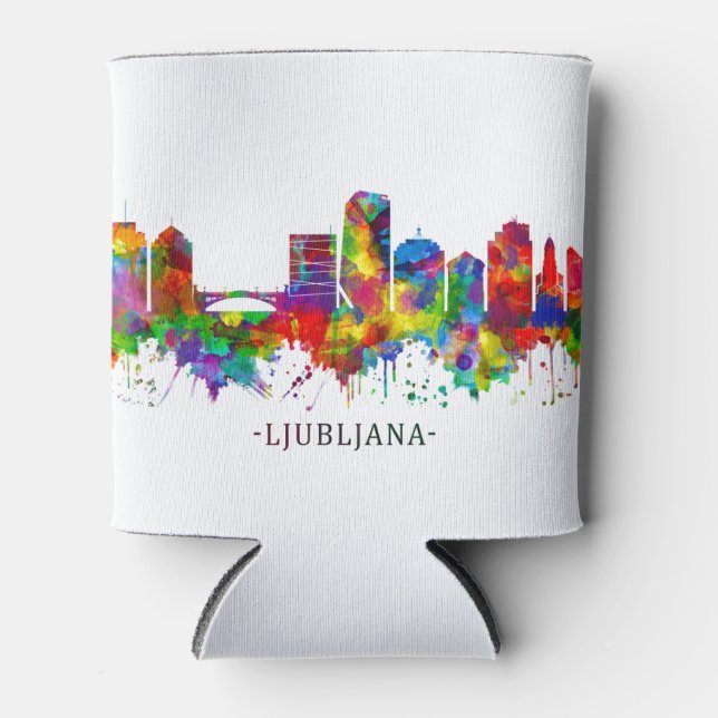 Rafraîchisseur Pour Canette Ljubljana Skyline (Devant)