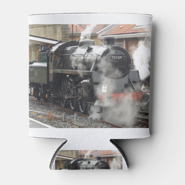 Rafraîchisseur Pour Canette Locomotive à vapeur en gare (Devant)