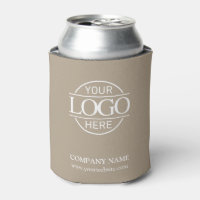 Logo d'entreprise élégant simple taupe beige