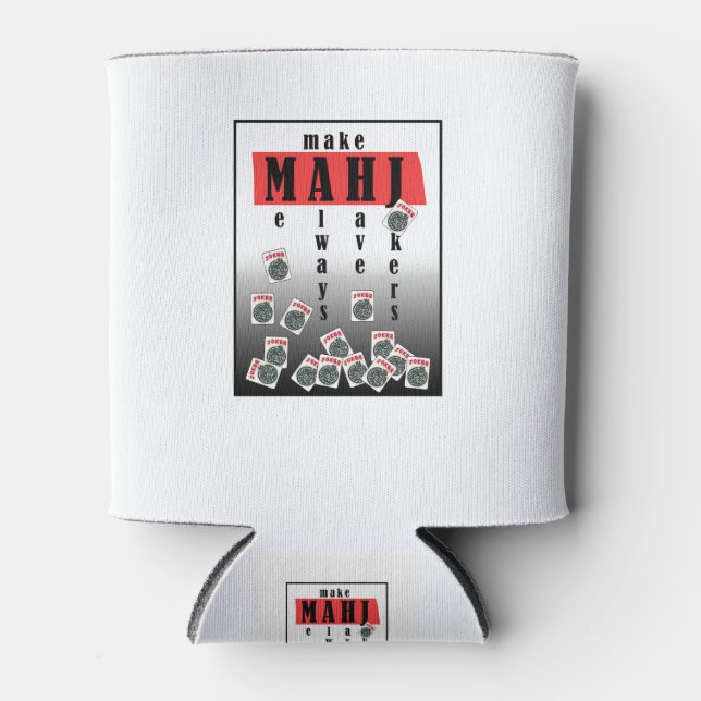 Rafraîchisseur Pour Canette logo des jokers mahjong (Devant)
