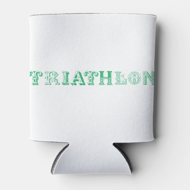 Rafraîchisseur Pour Canette Logo du cool de triathlon pour tous les sportifs (Devant)
