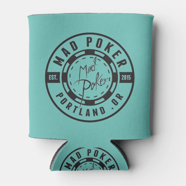 Rafraîchisseur Pour Canette Logo MAD Poker Bullet Koozie (Devant)