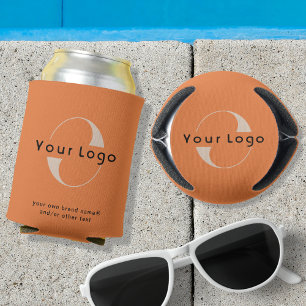 Rafraîchisseur Pour Canette Logo sur Orange + Black Text Company Business Can