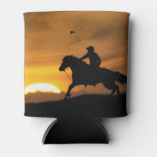Rafraîchisseur Pour Canette Lone Cowboy Beer Soda Cooler Western