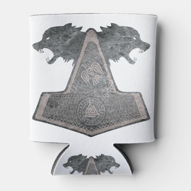 Rafraîchisseur Pour Canette loup-et-marteau-conception-métal (Devant)