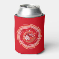 Loup sauvage Whirling rouge peut refroidir 2 côté