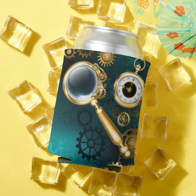 Rafraîchisseur Pour Canette Loupe en style Steampunk (Été in situ)