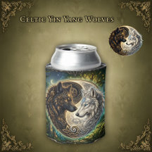 Loups Yin Yang celtiques – Harmonie Steampunk.