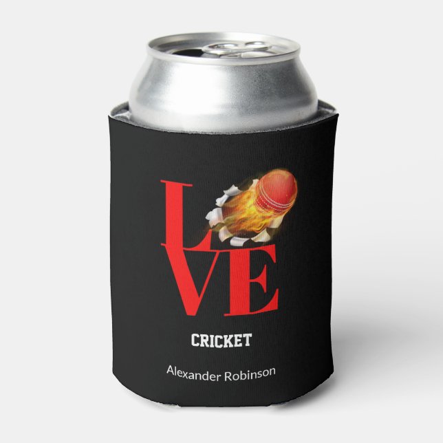 Rafraîchisseur Pour Canette Love Cricket Sports personnalisés (Can devant)