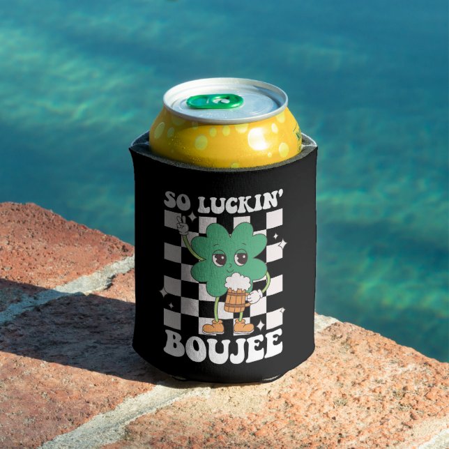 Rafraîchisseur Pour Canette Luckin' Boujee Lucky Shamrock St Patrick's Day (Piscine in situ)