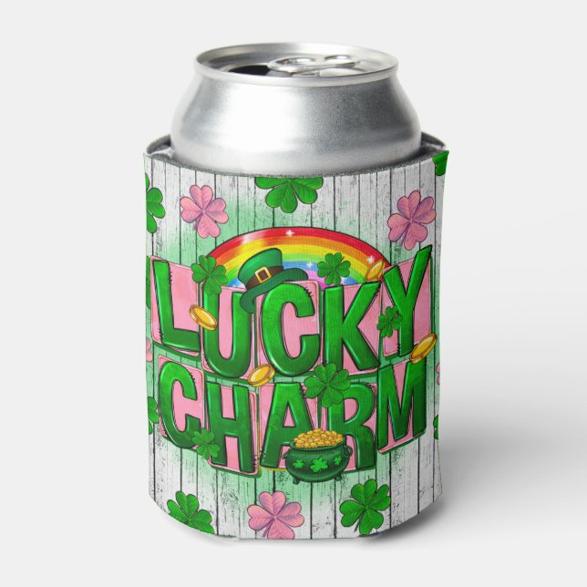 Rafraîchisseur Pour Canette Lucky Charm St. Patrick's Day Design (Can devant)