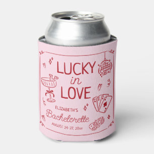 Rafraîchisseur Pour Canette Lucky In Love Whimsical Main tiré Bachelorette