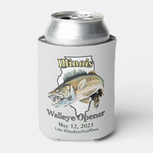 Rafraîchisseur Pour Canette Lumière de l'ouverture de walleye de l'Illinois Cu