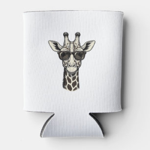 Rafraîchisseur Pour Canette Lunettes de soleil de girafe cool T-shirt de gravu