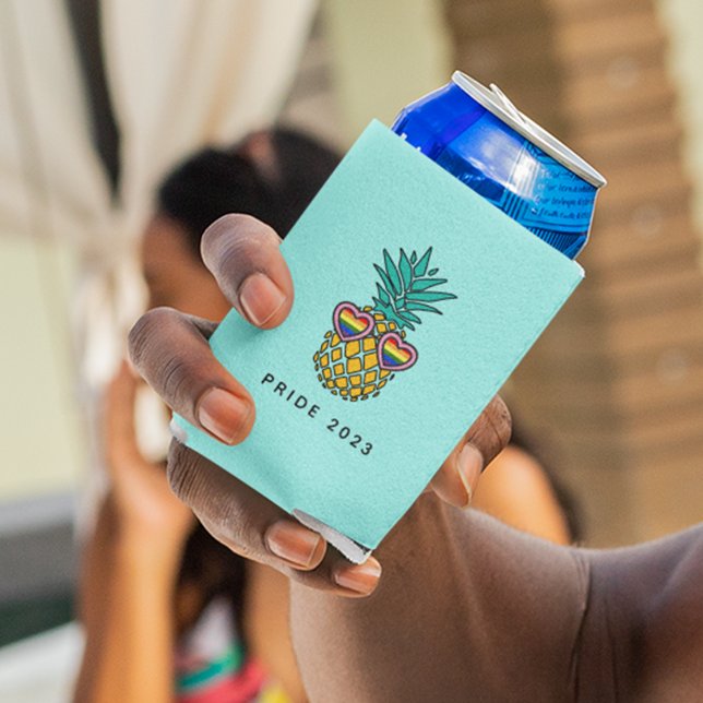 Rafraîchisseur Pour Canette Lunettes de soleil Pride Ananas (Créateur téléchargé)