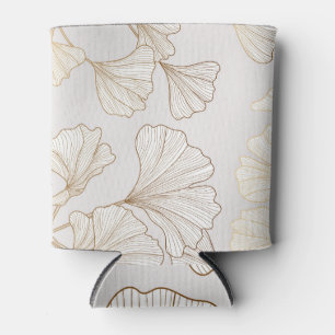 Rafraîchisseur Pour Canette Luxueux Gold Ginkgo Vintage Design