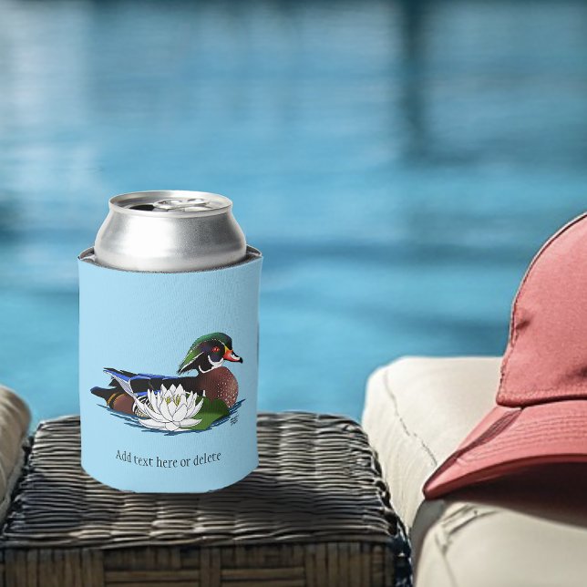 Rafraîchisseur Pour Canette Lys d'eau de canard de bois (Créateur téléchargé)