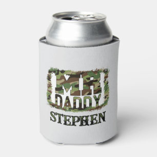 Rafraîchisseur Pour Canette M. Daddy Camouflage Design avec nom personnalisé