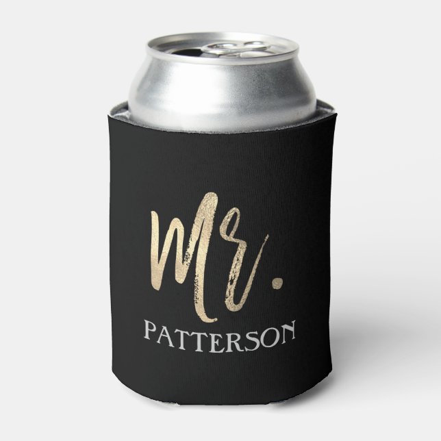 Rafraîchisseur Pour Canette M. Nom Gold Foil Can Cooler (Can devant)
