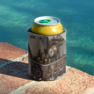 Rafraîchisseur Pour Canette Machine à temps Steampunk - Vintage coffre au trés