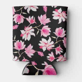 Rafraîchisseur Pour Canette Magnolia romantique : Aquarelle noire
