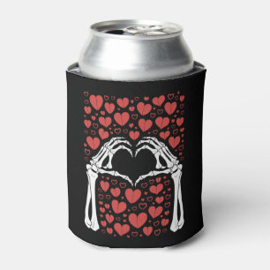 Rafraîchisseur Pour Canette Main de squelette cœur Saint-Valentin Amour drôle