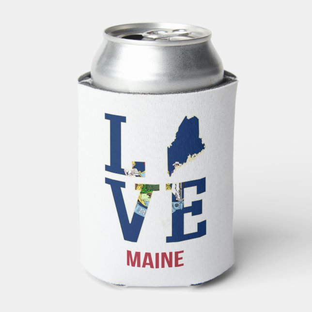 Rafraîchisseur Pour Canette Maine US State Love (Can devant)
