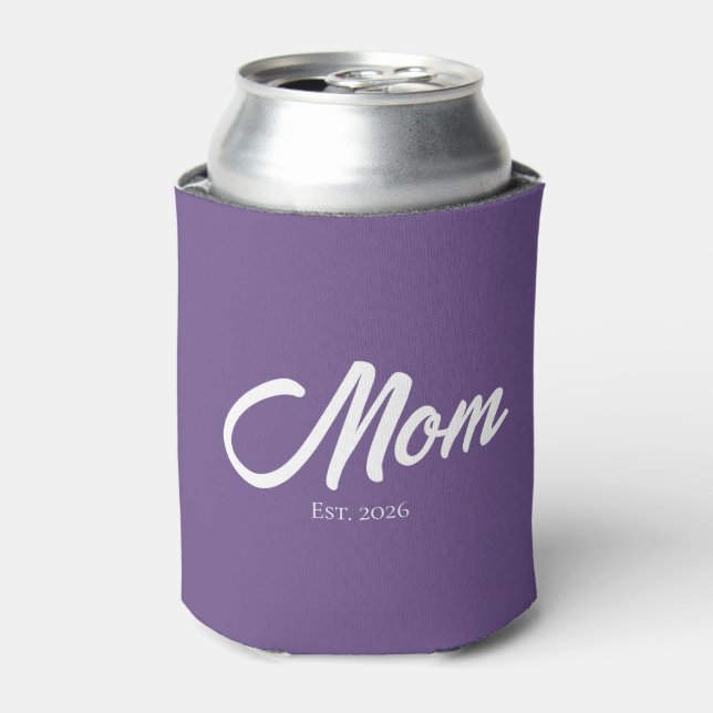 Rafraîchisseur Pour Canette Maman établie écriture violette (Can devant)
