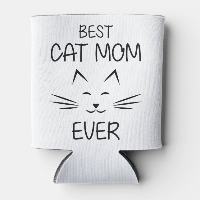 Rafraîchisseur Pour Canette Maman - Meilleure maman de chat (Devant)