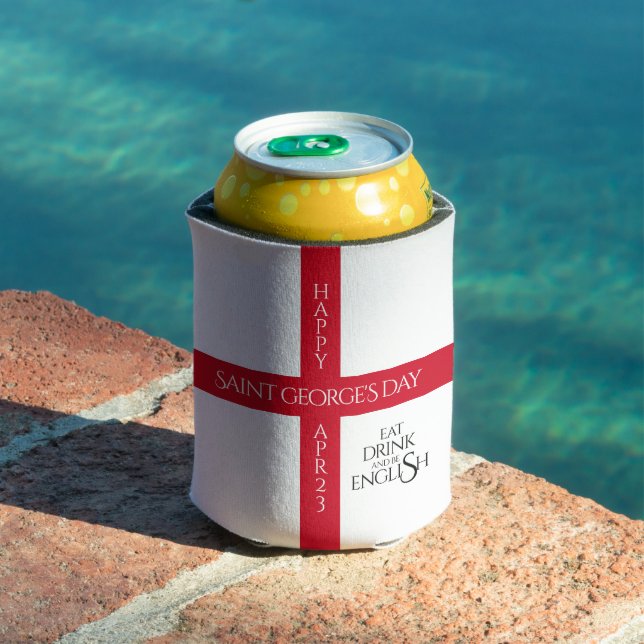 Rafraîchisseur Pour Canette Manger boire et être anglais St George's Cross Dra (Piscine in situ)