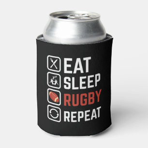 Rafraîchisseur Pour Canette Manger Sleep Rugby Répéter Sport Cadeau