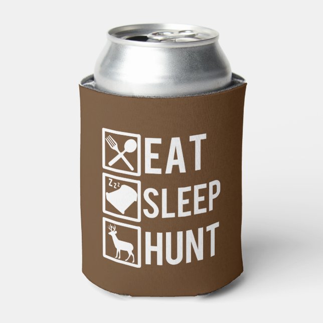 Rafraîchisseur Pour Canette Mangez Sleep Hunt Funny (Can devant)