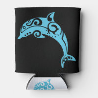 Maori Dolphin Tribal Tattoo Blue - Idée cadeau